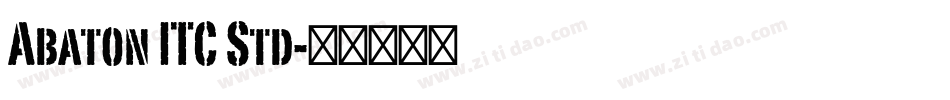 Abaton ITC Std字体转换